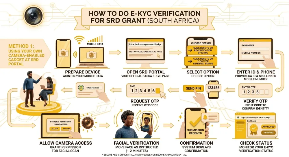 How to Do e-KYC Verification for SRD Grant